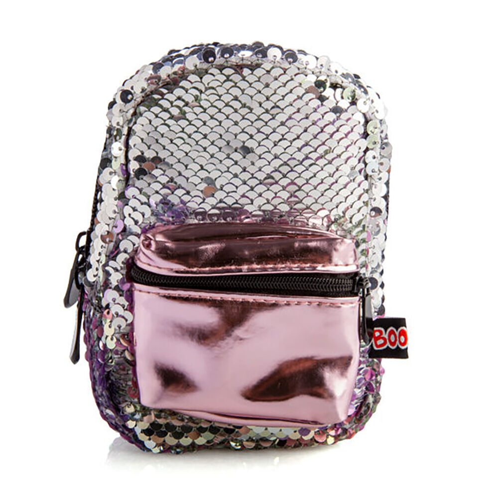 3PK MDI BooBoo Backpack Minis Sequin Pink Mini Bag 11x13cm 3y+