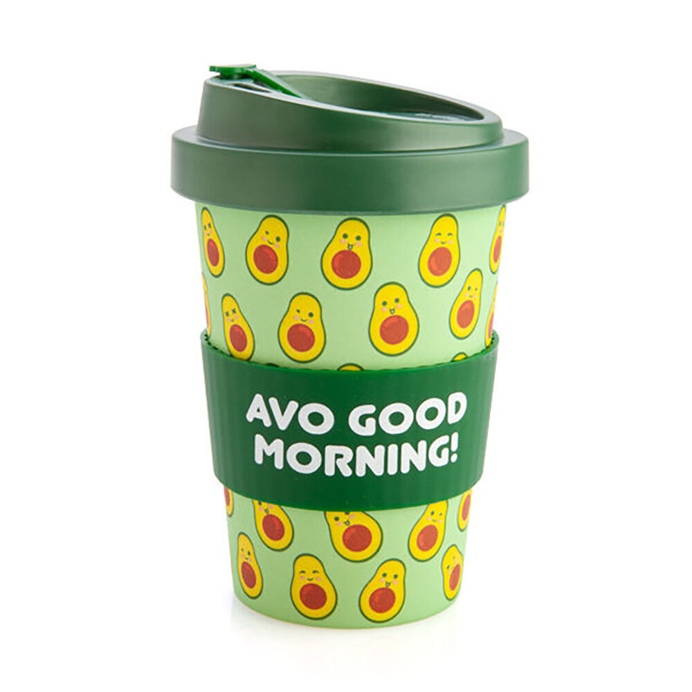 2PK Eco-To-Go Bamboo 470ml Travel Cup 6.5x14.5cm Avocado
