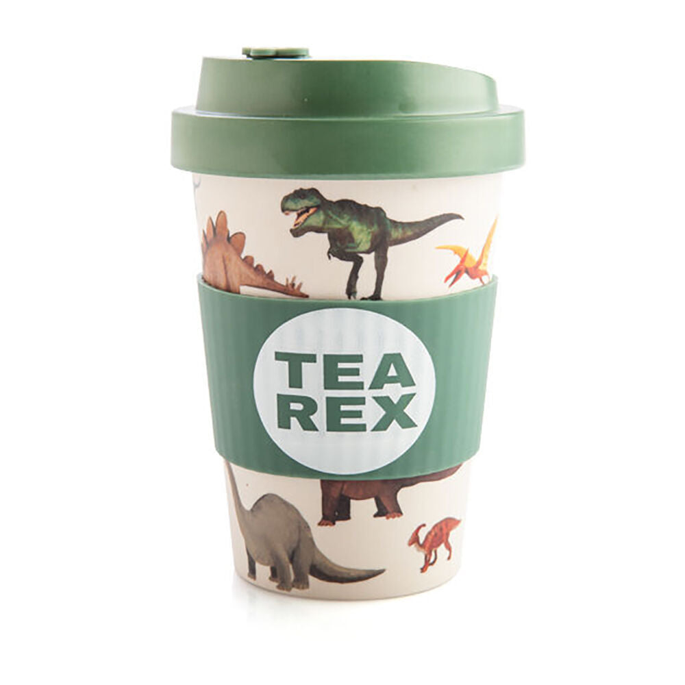 2PK Dino Island Eco-To-Go Bamboo 470ml Travel Cup 6.5x14.5cm Dino