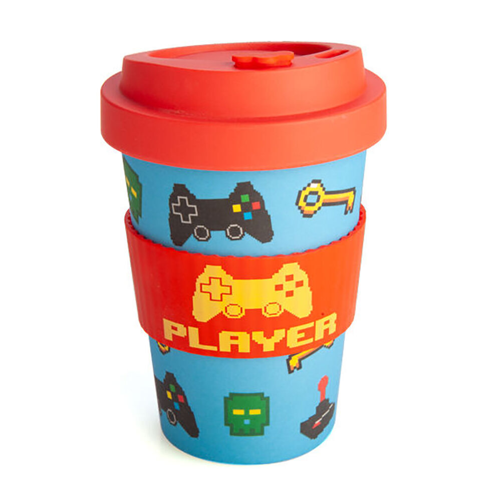 2PK Eco-To-Go Bamboo 470ml Travel Cup 6.5x14.5cm Gamer