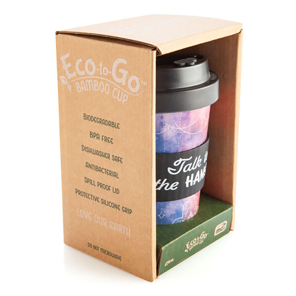 6PK Eco-To-Go Bamboo 470ml Travel Cup 6.5x14.5cm Hamsa