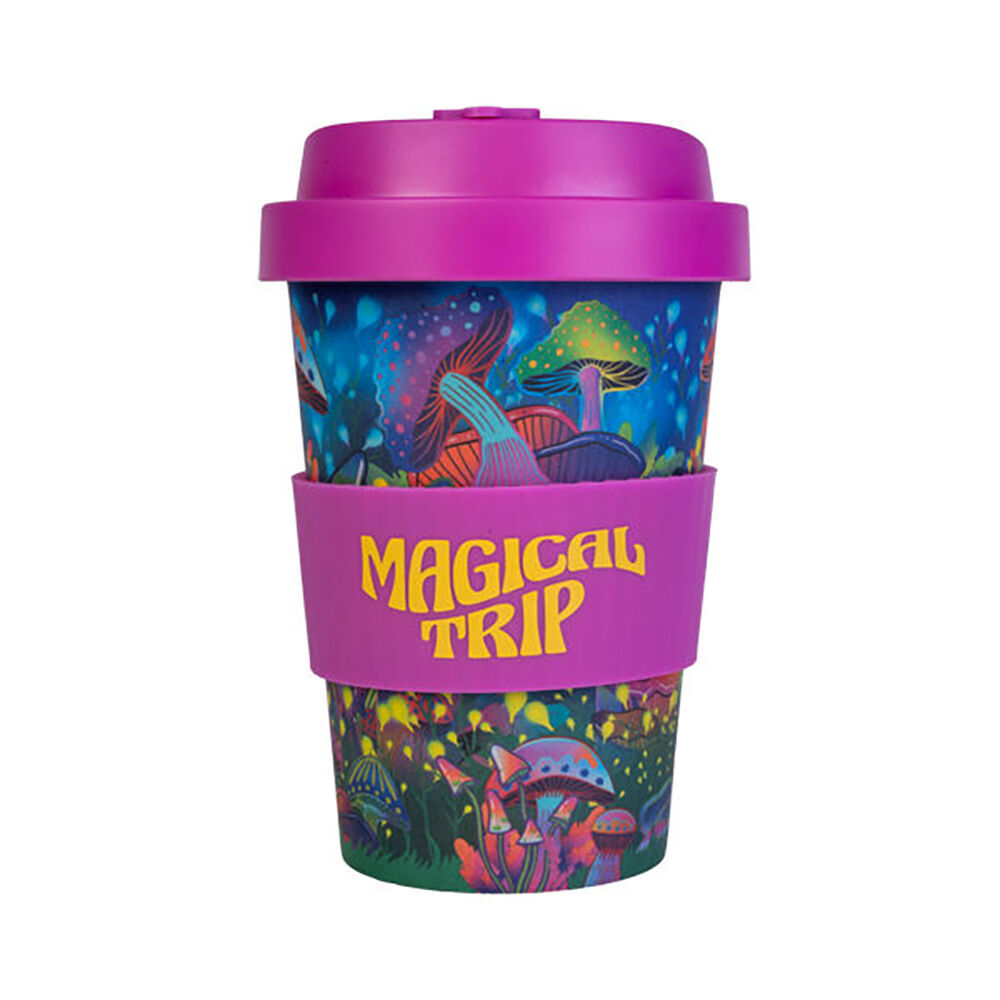 2PK Eco-To-Go Bamboo 470ml Travel Cup 6.5x14.5cm Mushroom