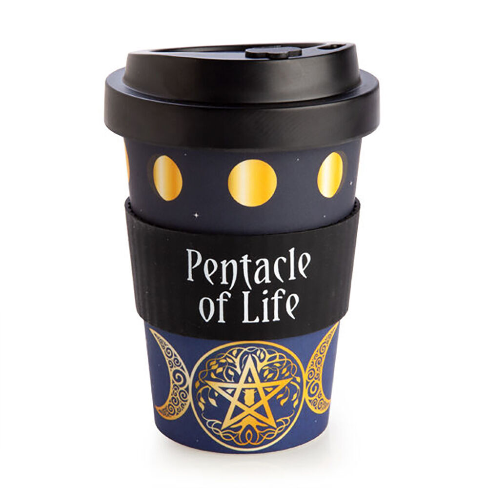 6PK Eco-To-Go Bamboo 470ml Travel Cup 6.5x14.5cm Pentacle