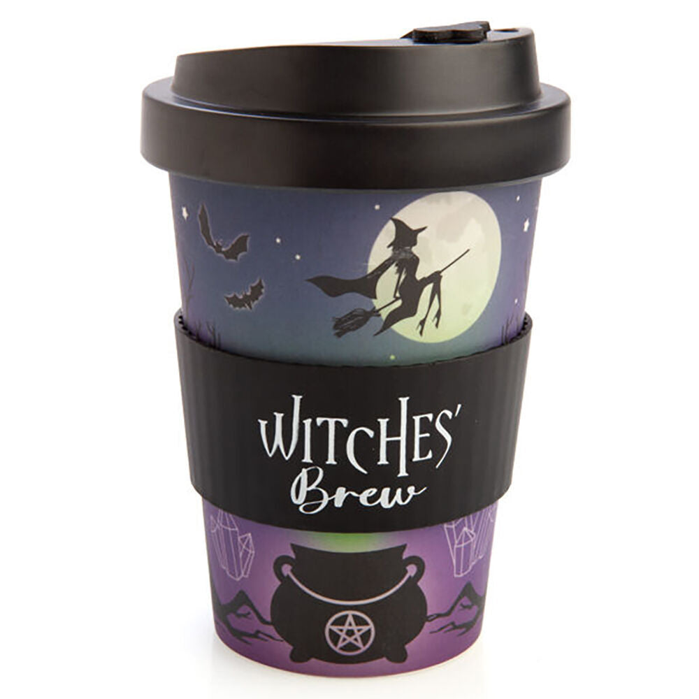 2PK Eco-To-Go Bamboo 470ml Travel Cup 6.5x14.5cm Witches Brew