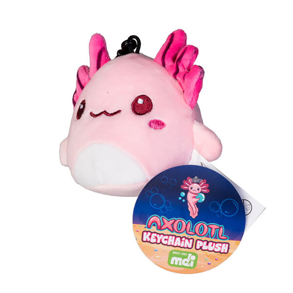 4PK Axolotl Keychain Plush Soft Cute Animal Bag Charm Toy 10x10cm