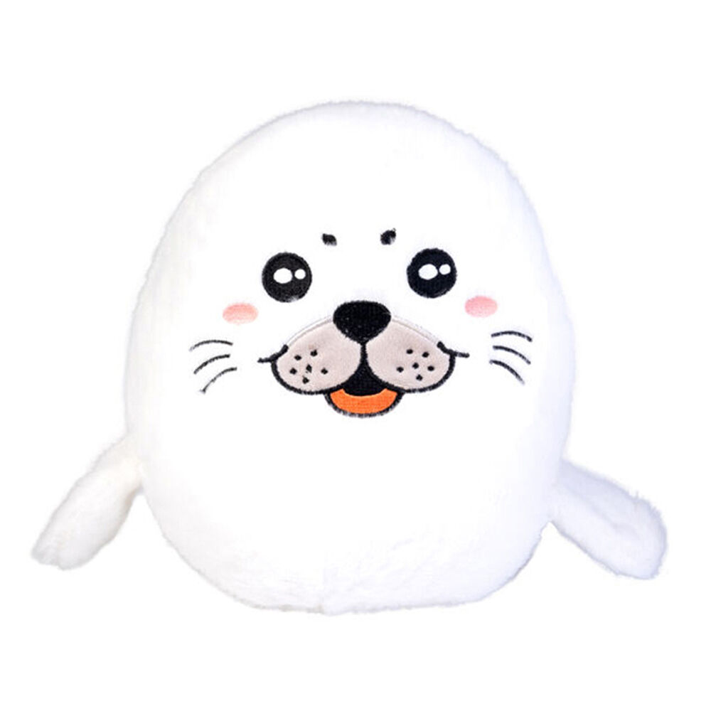 2PK Smooshos Pal Squishy Velour Plushie Kids Toy 22x16x22cm Harp Seal Pup