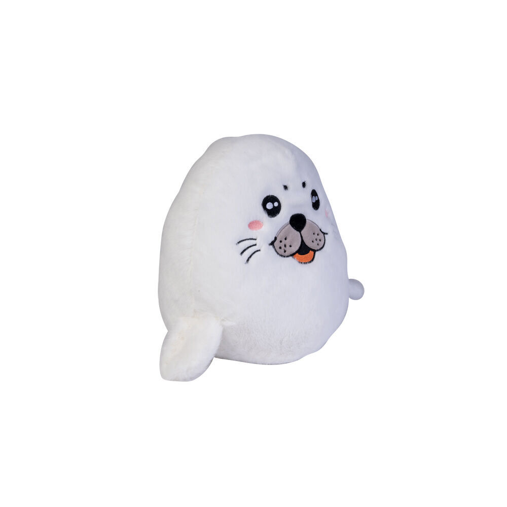 2PK Smooshos Pal Squishy Velour Plushie Kids Toy 22x16x22cm Harp Seal Pup
