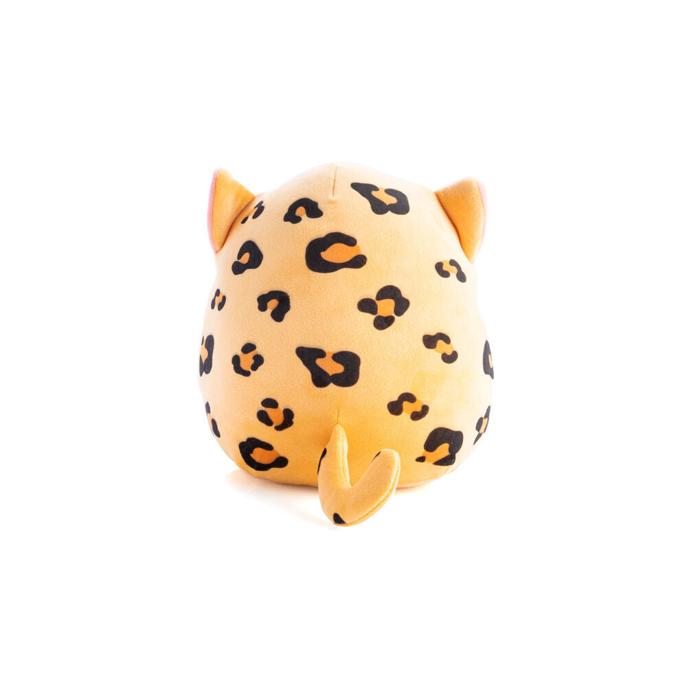 3PK Smooshos Pal Squishy Super Soft Velour Plushie Kids Toy 22x16x22cm Leopard