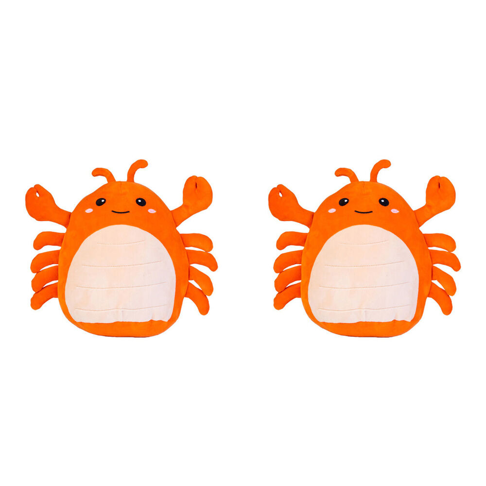 2PK Smooshos Pal Squishy Super Soft Velour Plushie Kids Toy 22x16x22cm Lobster