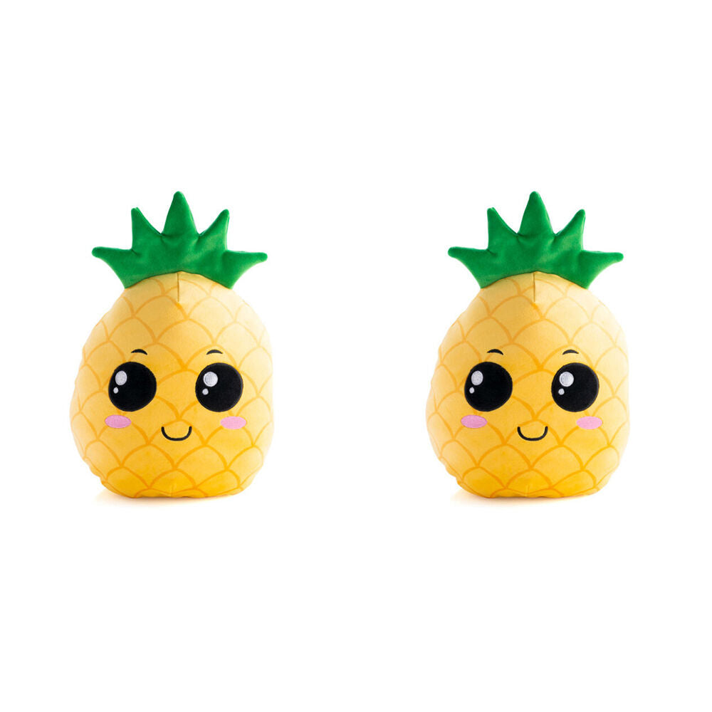2PK Smooshos Pal Squishy Super Soft Velour Plushie Kids Toy 22x16x22cm Pineapple