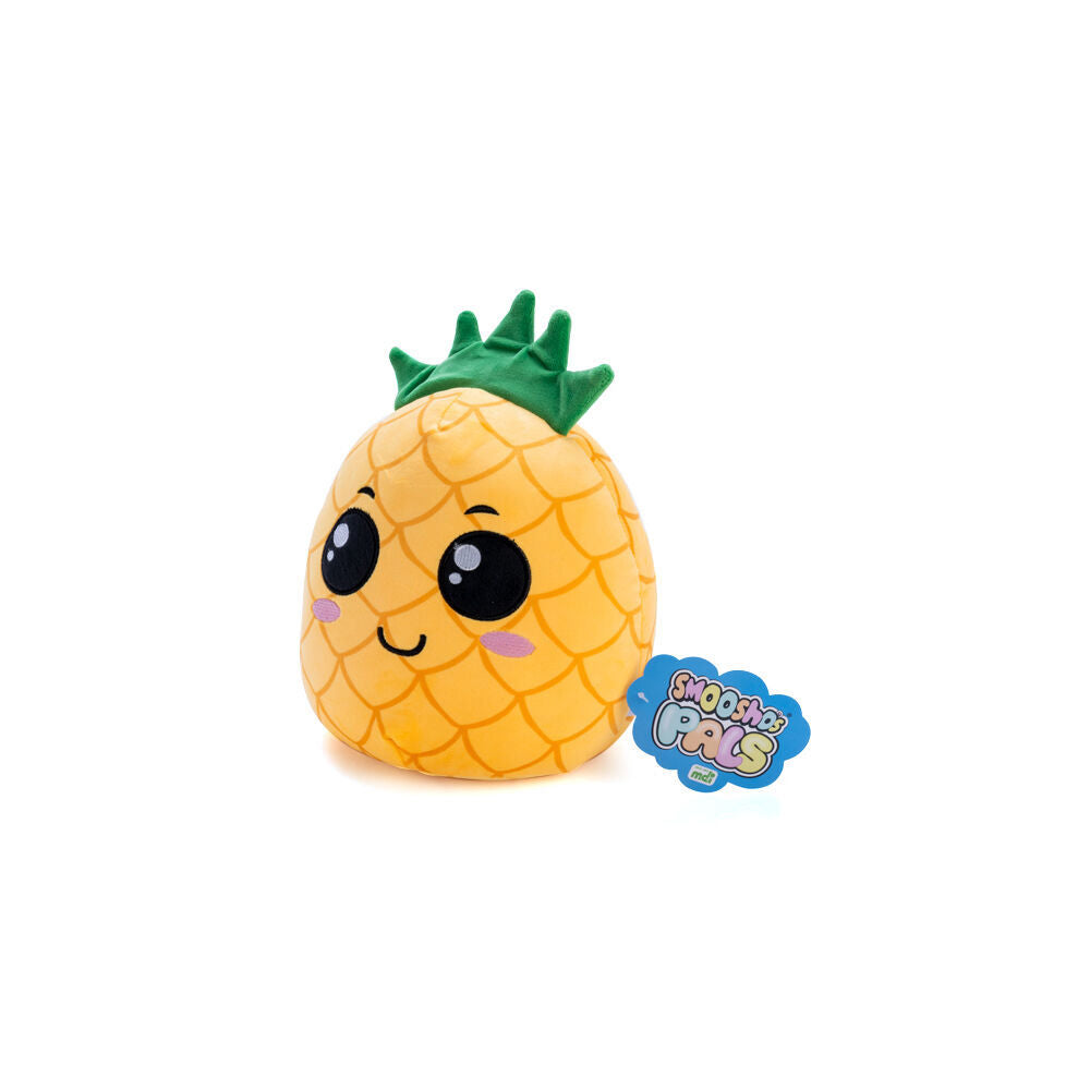 2PK Smooshos Pal Squishy Super Soft Velour Plushie Kids Toy 22x16x22cm Pineapple