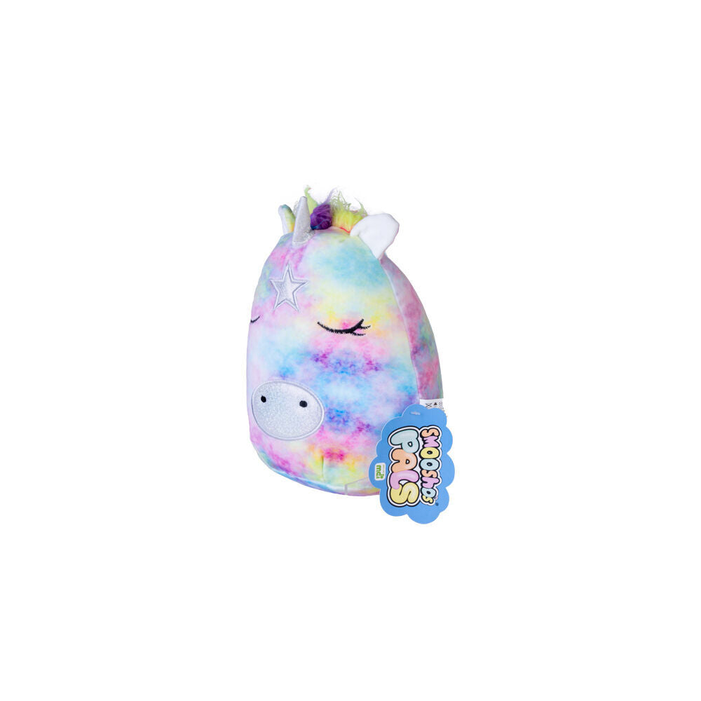 Smooshos Pal Squishy Velour Plushie Kids Toy 22x16x22cm Tie Dye Unicorn