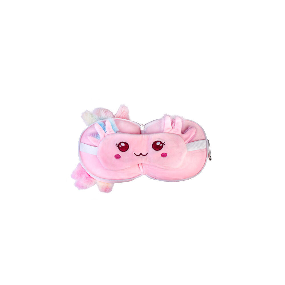Smooshos Pal Velour Plushie Neck Pillow Kids Toy 17x15x10cm Travel Axolotl