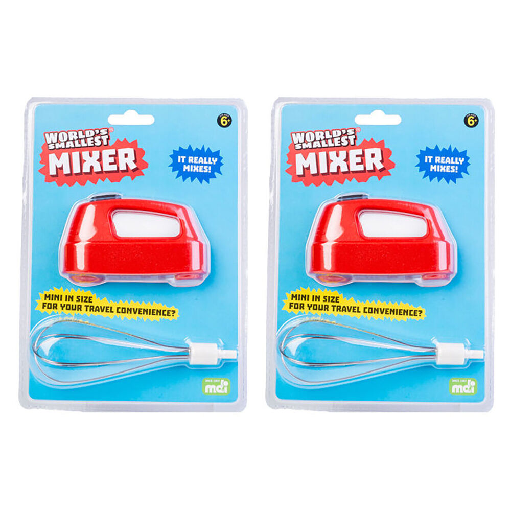 2PK Worlds Smallest Mixer Home/Office Decor Miniature Toy Kids 6y+
