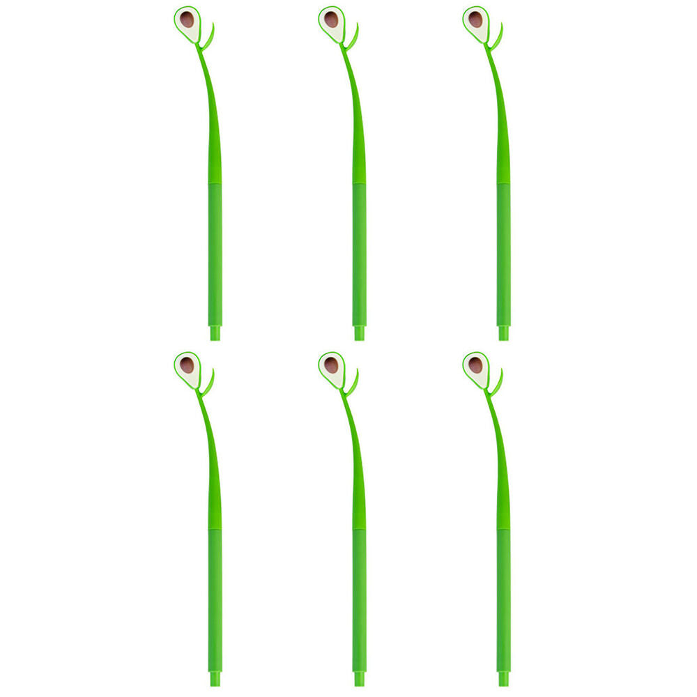 6PK MDI Wiggle Gel Pen School Writting Stationery Kids/Children Avocado