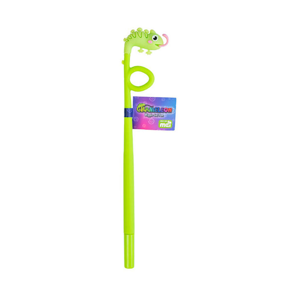 6PK MDI Wiggle Gel Pen School Writting Stationery Kids/Children Chameleon