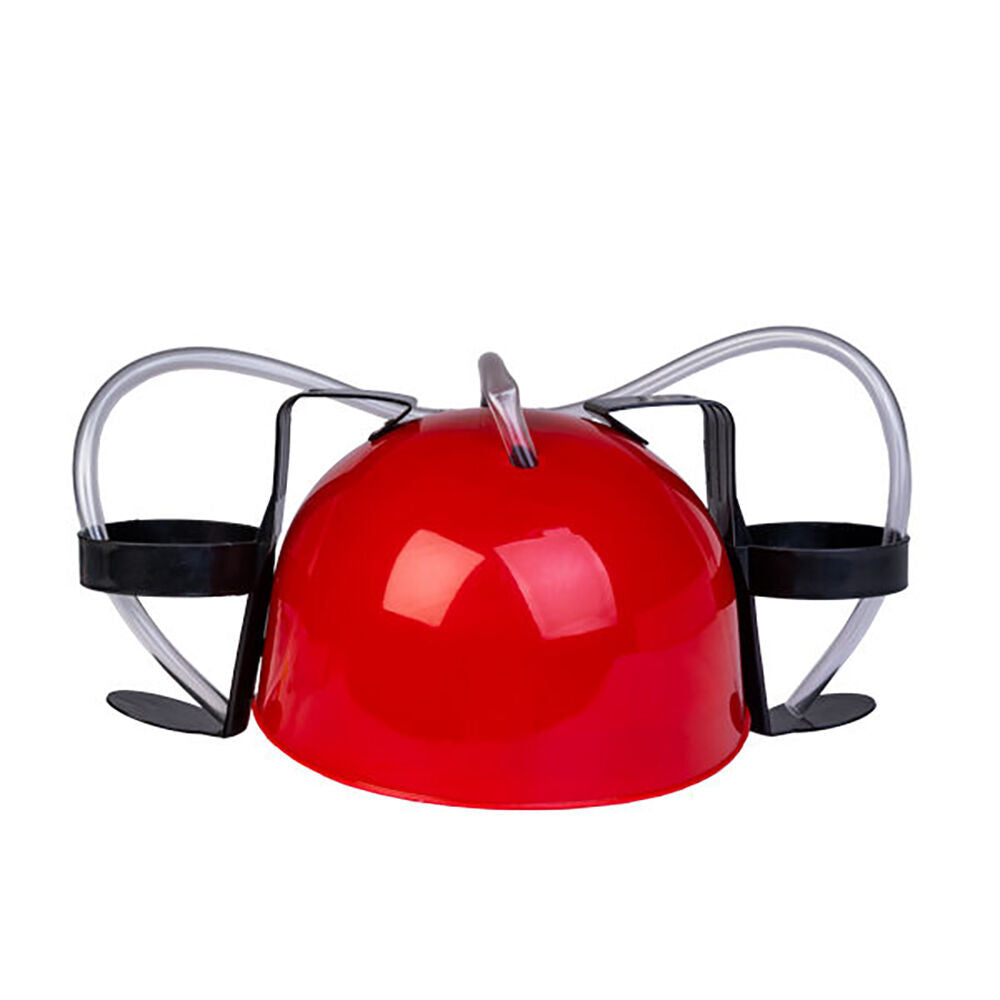 2PK MDI Drinking Hat Beer Helmet Thinking Cap 31x27cm - Red