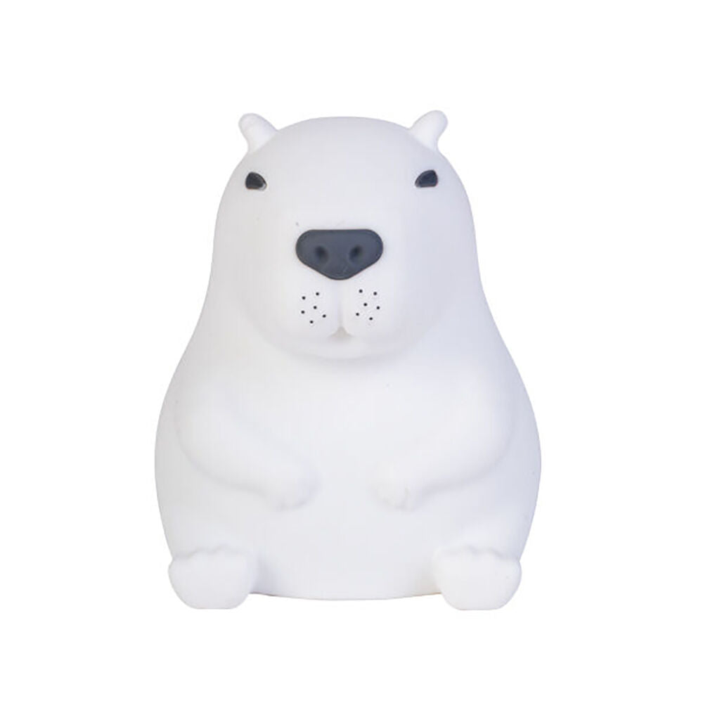 Lil Dreamers Silicone Touch Led Lamp Light Kids Room Decor White - Capybara