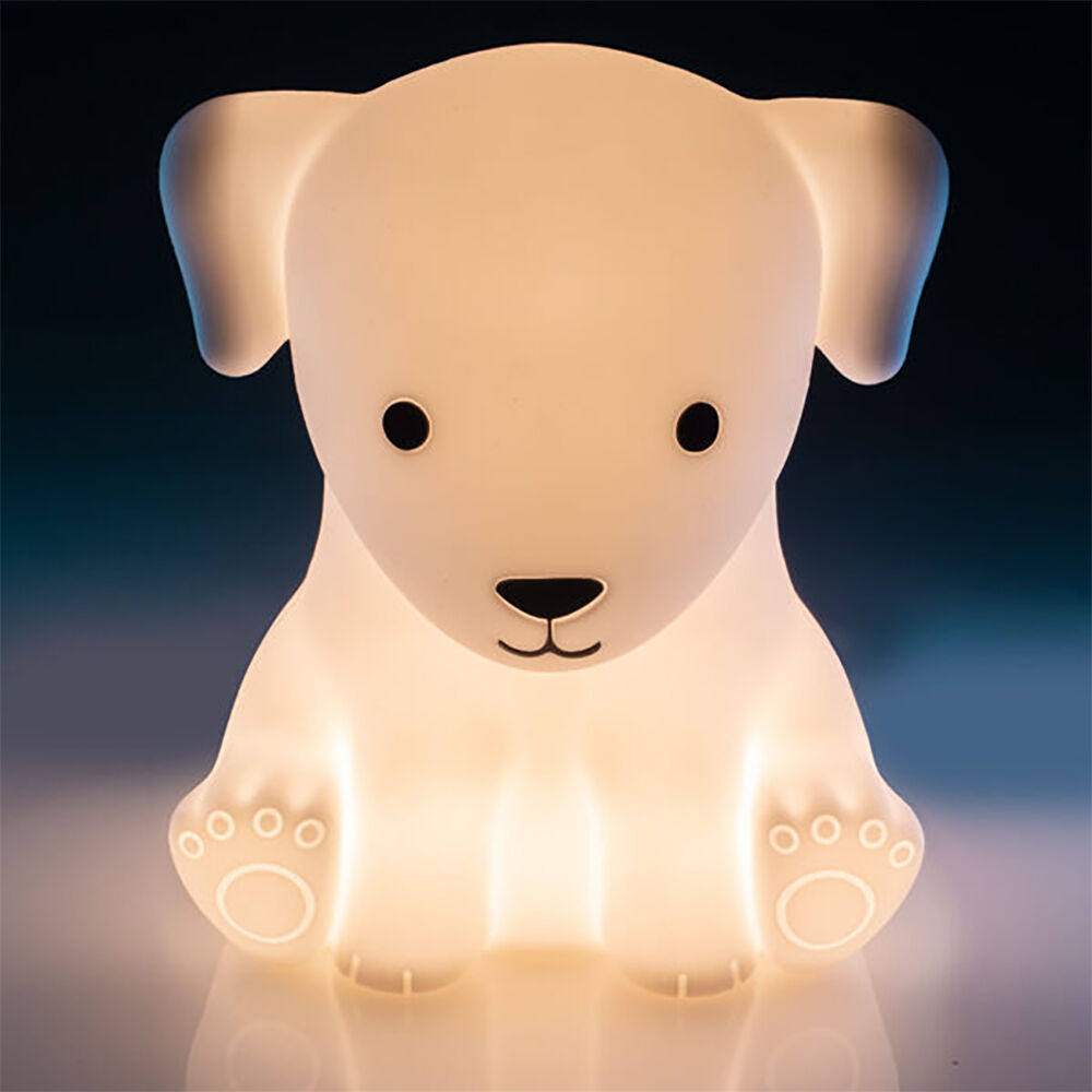 Lil Dreamers Silicone Touch Led Lamp Light Kids Bedroom Decor White - Dog