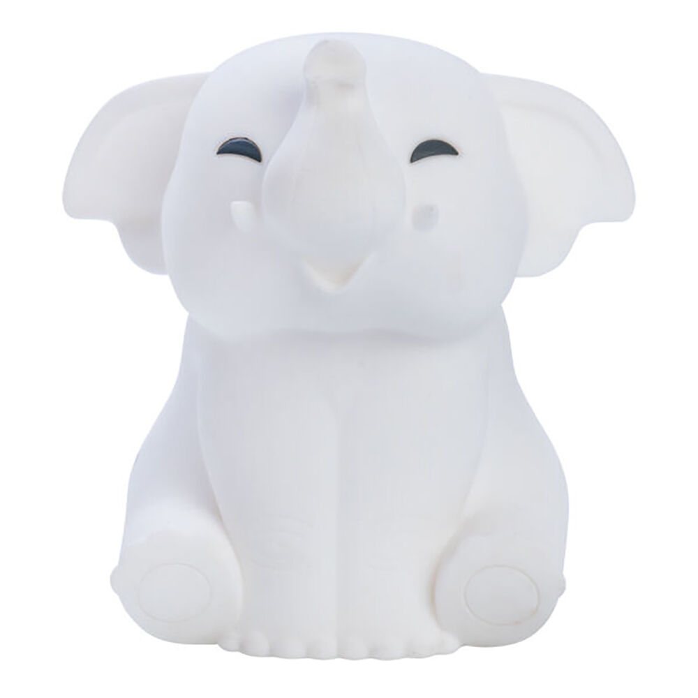 Lil Dreamers Silicone Touch Led Lamp Light Kids Room Decor White - Elephant