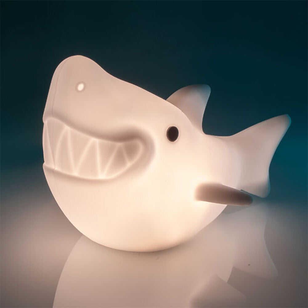 Lil Dreamers Silicone Touch Led Lamp Light Kids Room Decor White - Shark