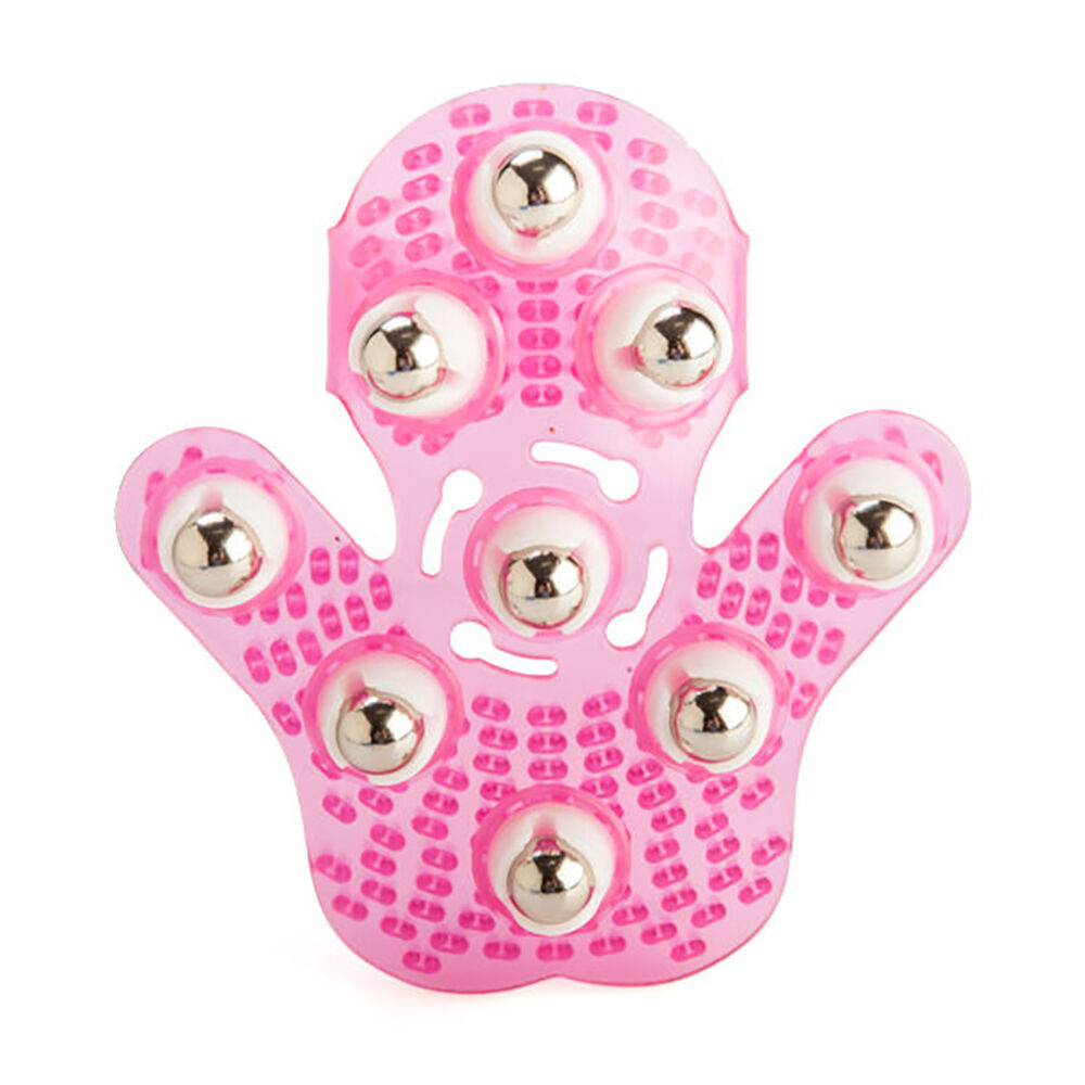 3PK MDI Flexible Waterproof Massage Bath/Shower Glove 15x16cm - Pink