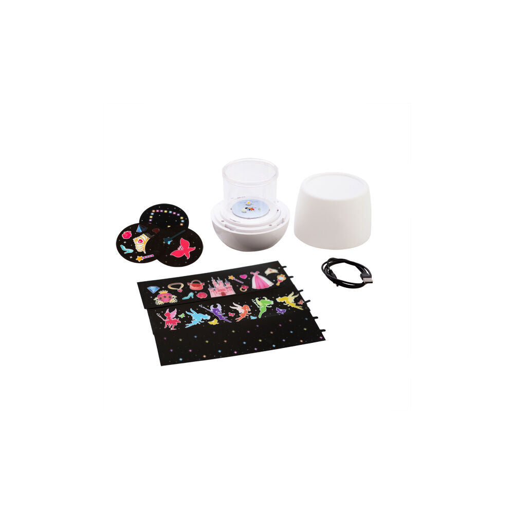 Lil Dreamers Glowing Rotating LED Projector Fairytale 12.9x12.9x12.9cm