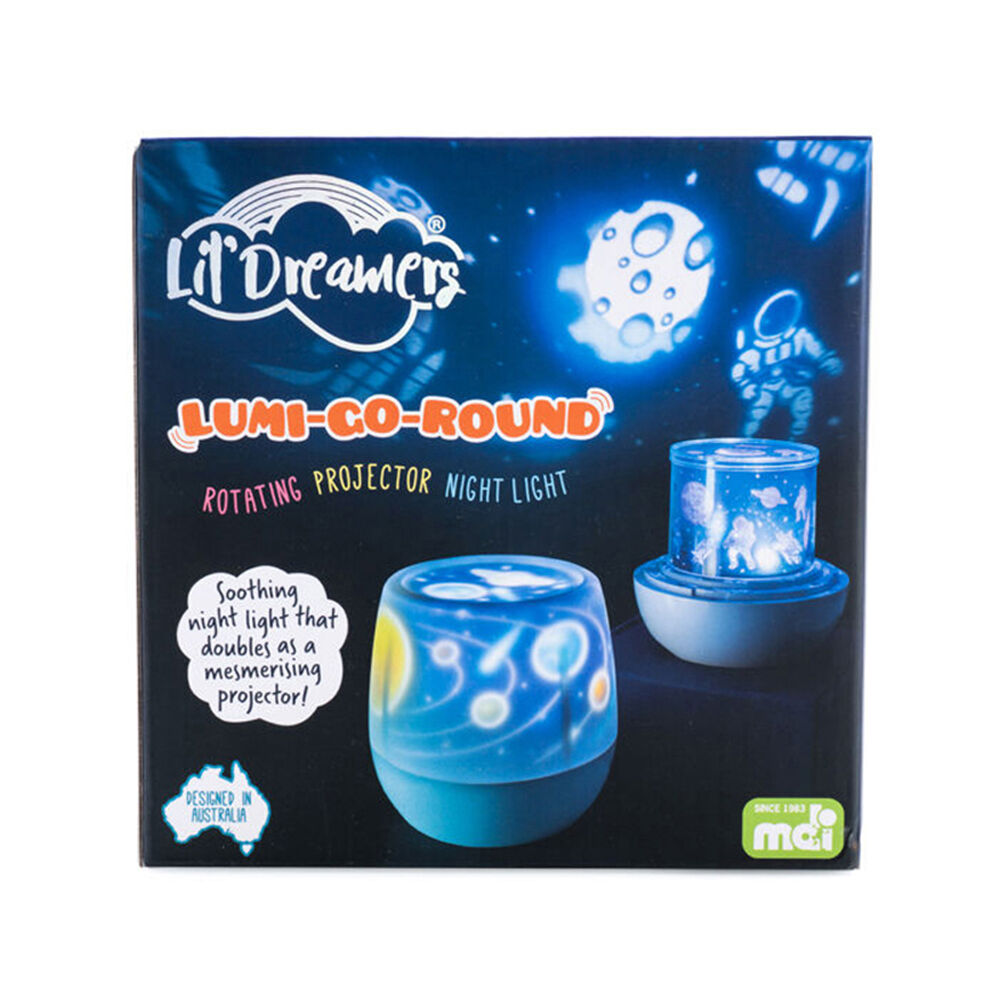 Lil Dreamers Glowing Rotating LED Projector Space Theme 12.9x12.9x12.9cm