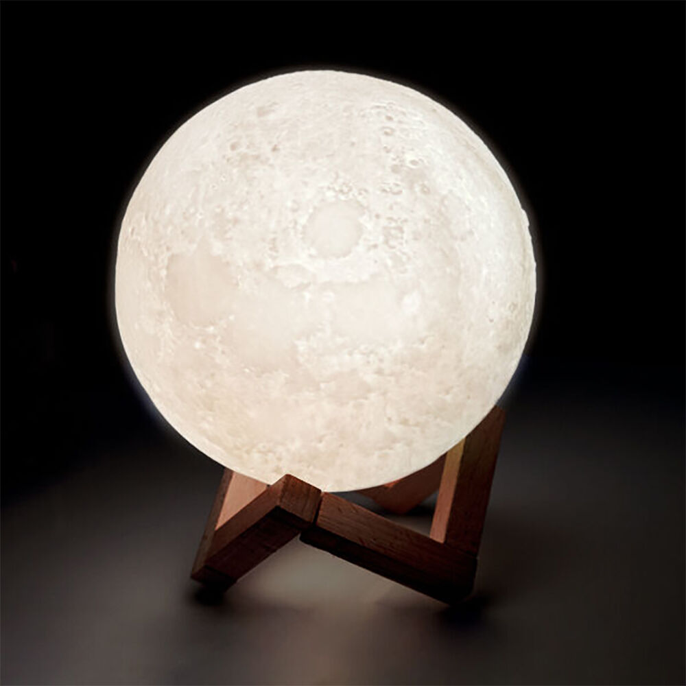 Lil Dreamers Touch Lamp Moon Night Light Bedroom Decor Kids/Children White