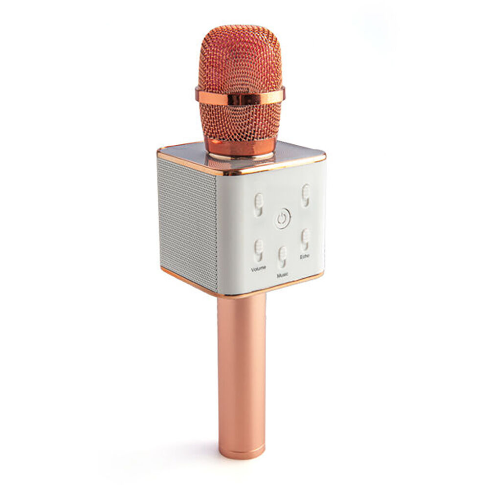 Art + Tech Wireless Bluetooth Karaoke Microphone Rechargeable Rose Gold