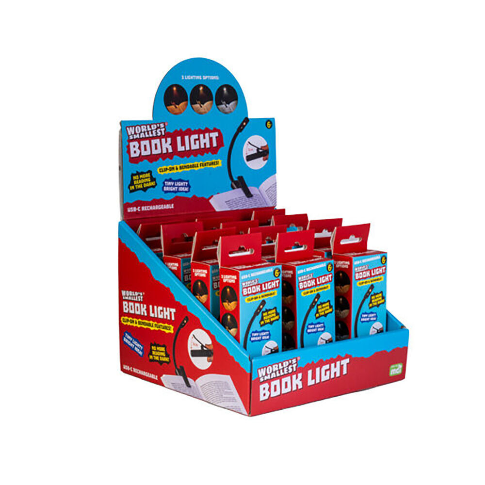 2PK MDI Worlds Smallest Book Light Lamp Miniature Toy Kids/Children 6+ Assorted