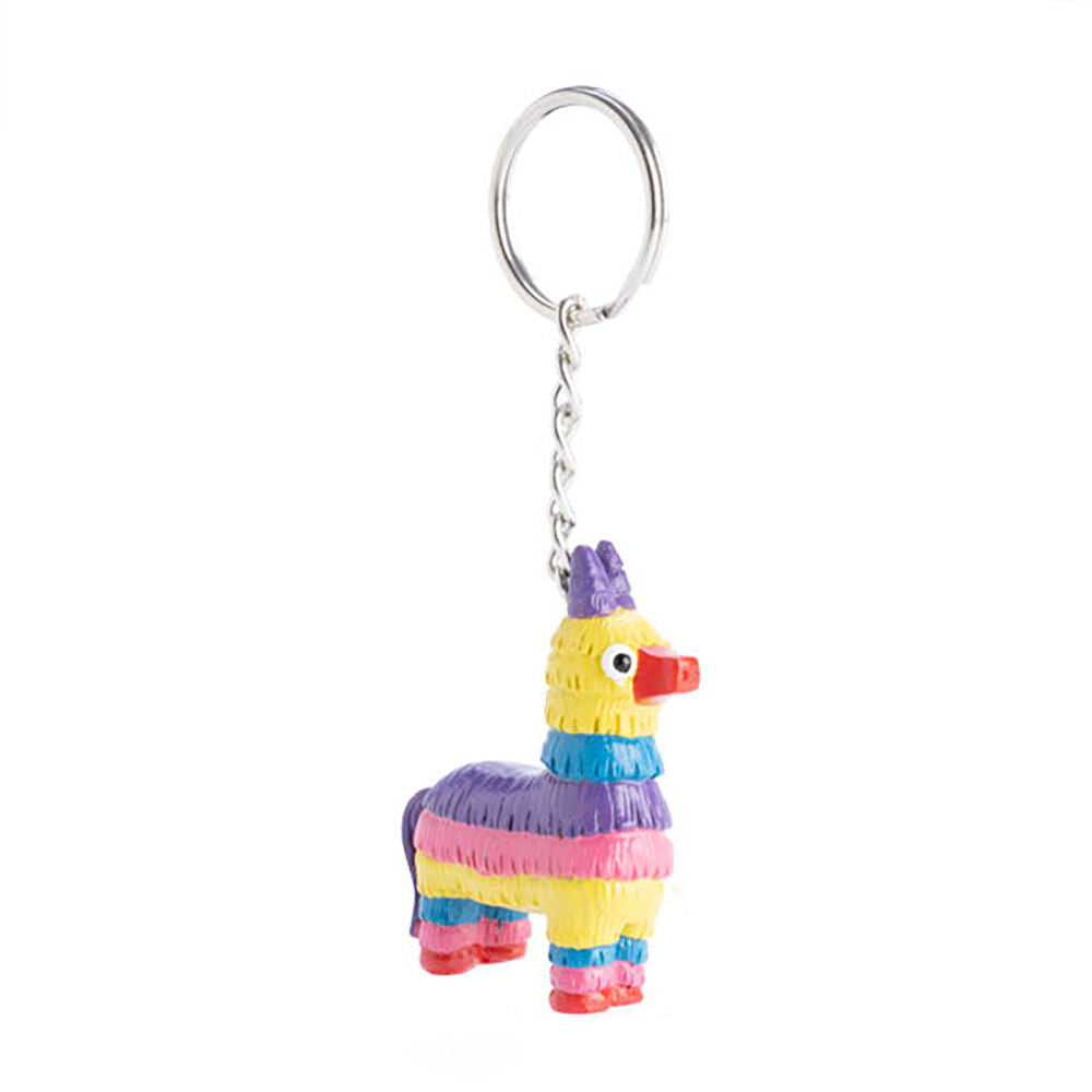 6PK Alpaca Valley Keychain Pinata Llama Colorful Charm Toy 5x6cm