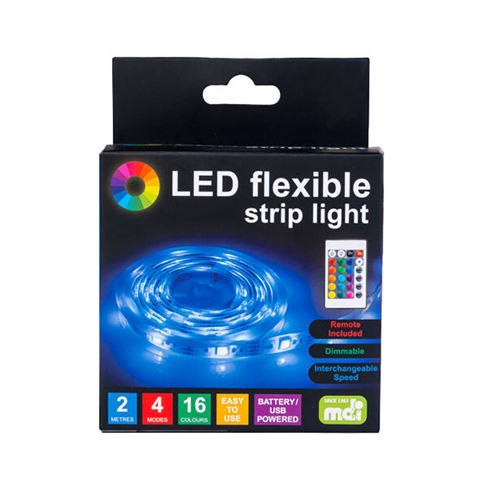 MDI LED Flexible Strip Light Room Accent Mood Lighting 200x2.5cm