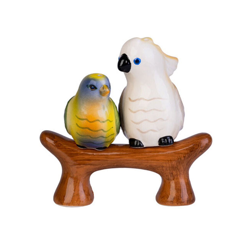 2x 2pc Flavour Mates Salt & Pepper Shaker Set 15.2x10x4.5cm Australian Birds