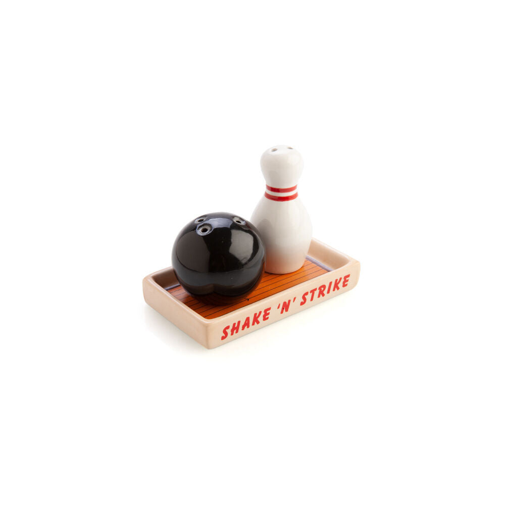 2pc Flavour Mates 3D Salt & Pepper Shaker Duo Set 11x7x9cm Bowling Ball Pin