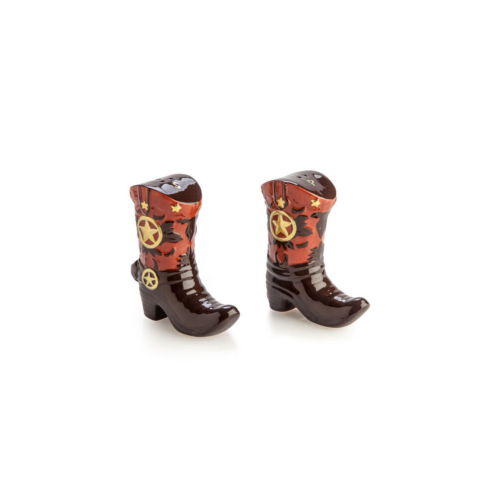 2pc Flavour Mates 3D Salt & Pepper Shaker Set 9.5x4.3x8.5cm Cowboy Boots