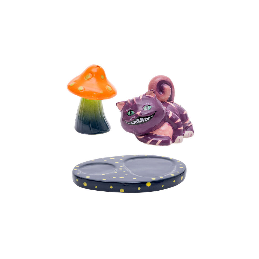 2pc Flavour Mates 3D Salt & Pepper Shaker Set 12.9x9.9x7.8cm Mad Cat w/ Mushroom
