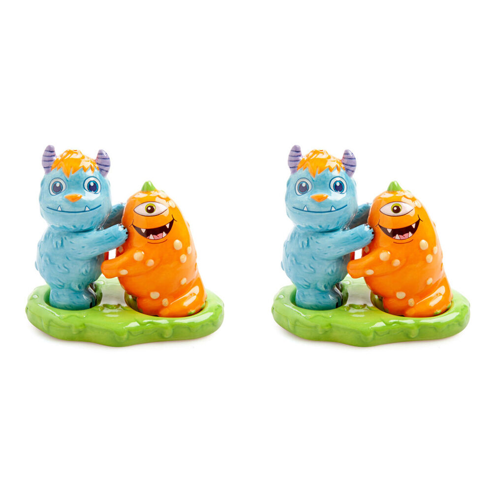 2x 2pc Flavour Mates Salt & Pepper Set 11.6x7.5x10cm Monsterlings Roary Borg