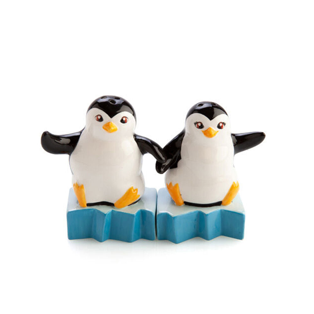 2x 2pc Flavour Mates 3D Salt & Pepper Shaker Set 15x5.5x9.5cm Mr Mrs Penguin
