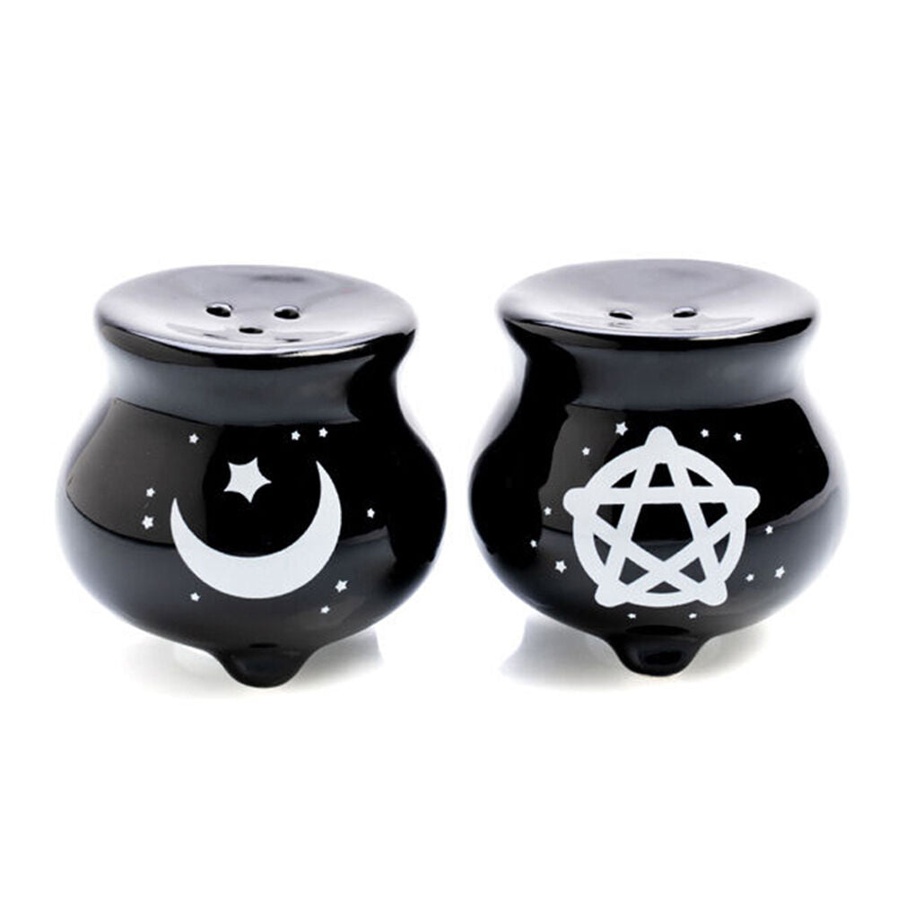 4x 2pc Flavour Mates Salt & Pepper Duo Set 5.6x5.6x5.6cm Witches Cauldron