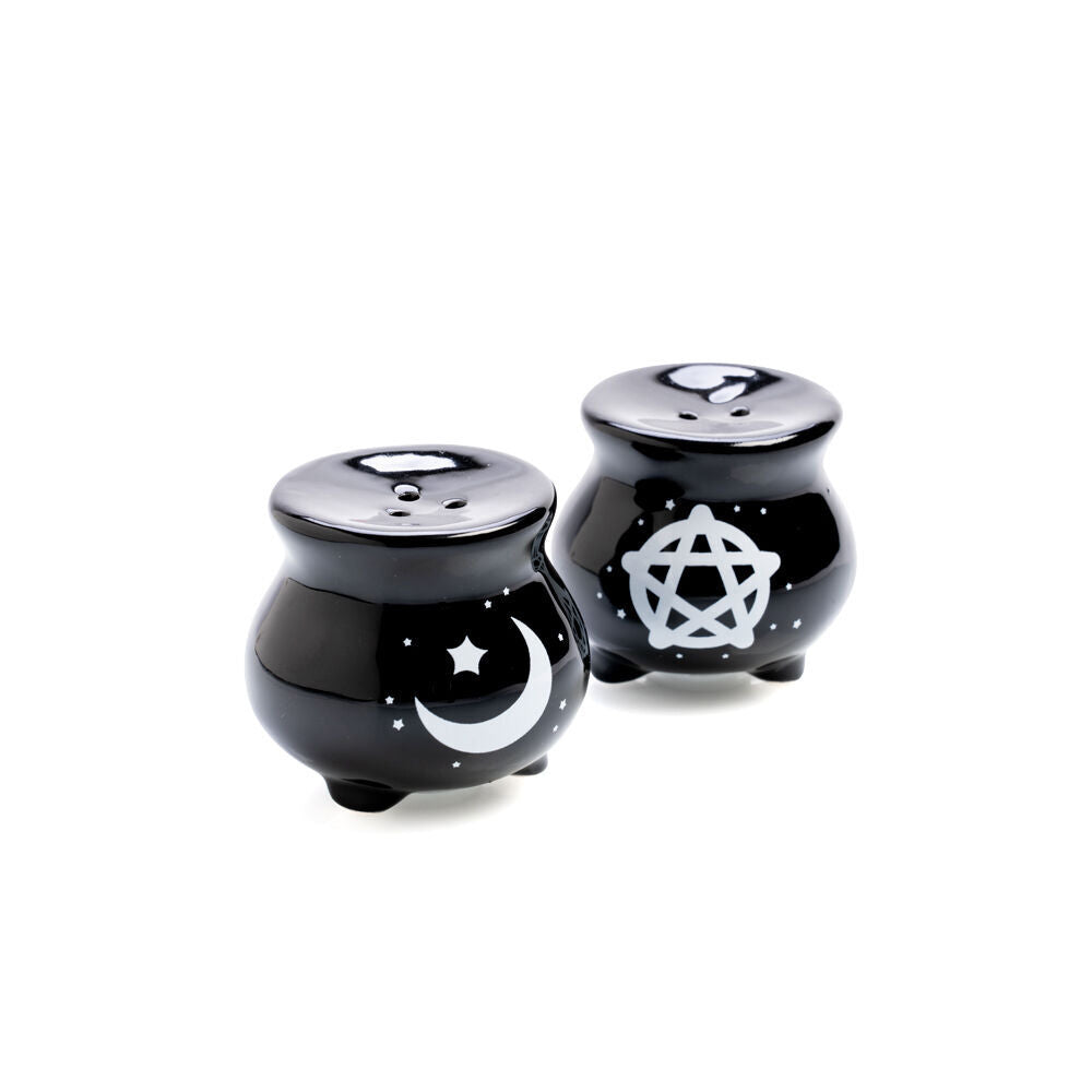 4x 2pc Flavour Mates Salt & Pepper Duo Set 5.6x5.6x5.6cm Witches Cauldron