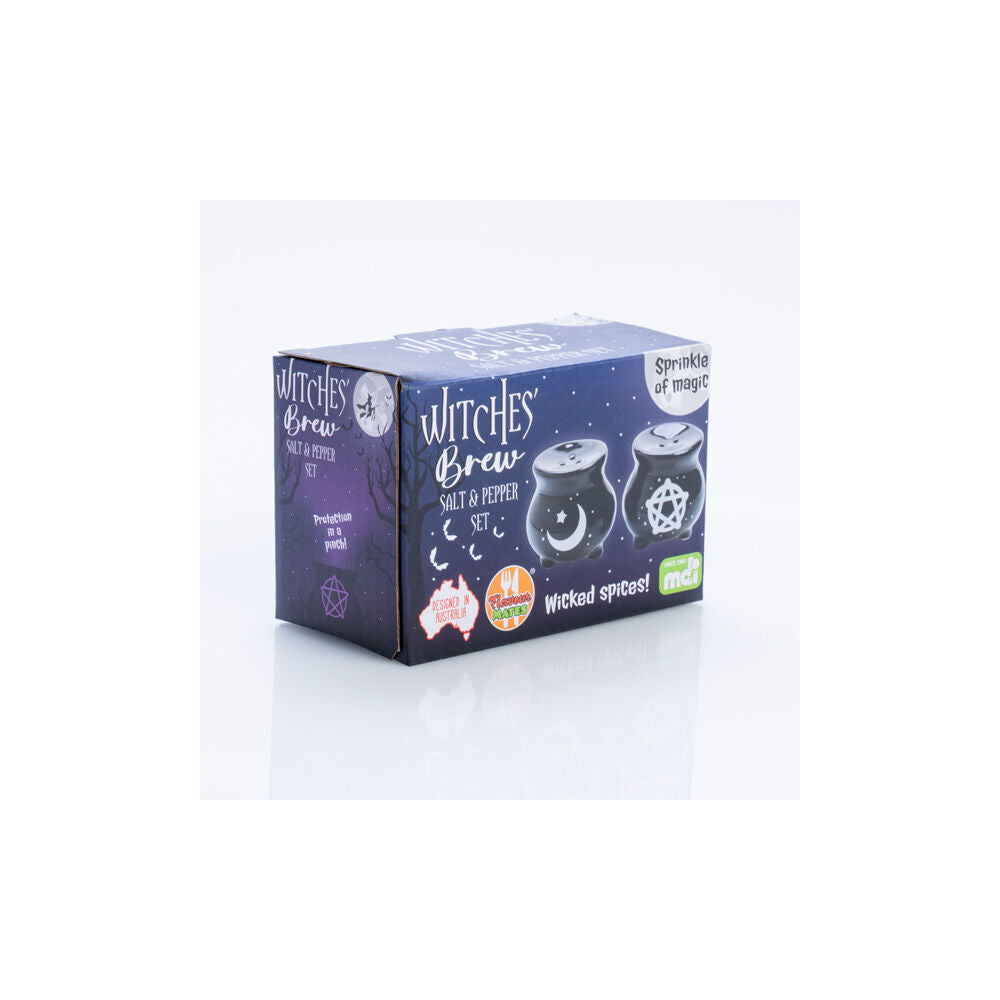 4x 2pc Flavour Mates Salt & Pepper Duo Set 5.6x5.6x5.6cm Witches Cauldron