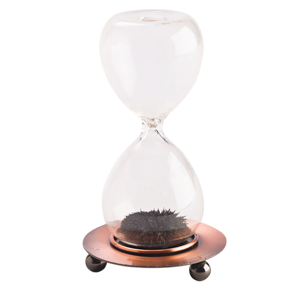 2PK MDI Magnetic Sand Timer Motion Display Desk Decor Toy 5x12.5cm