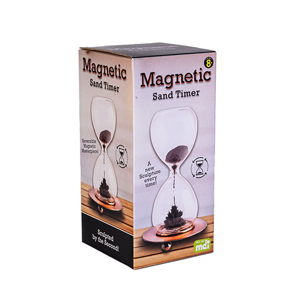 2PK MDI Magnetic Sand Timer Motion Display Desk Decor Toy 5x12.5cm