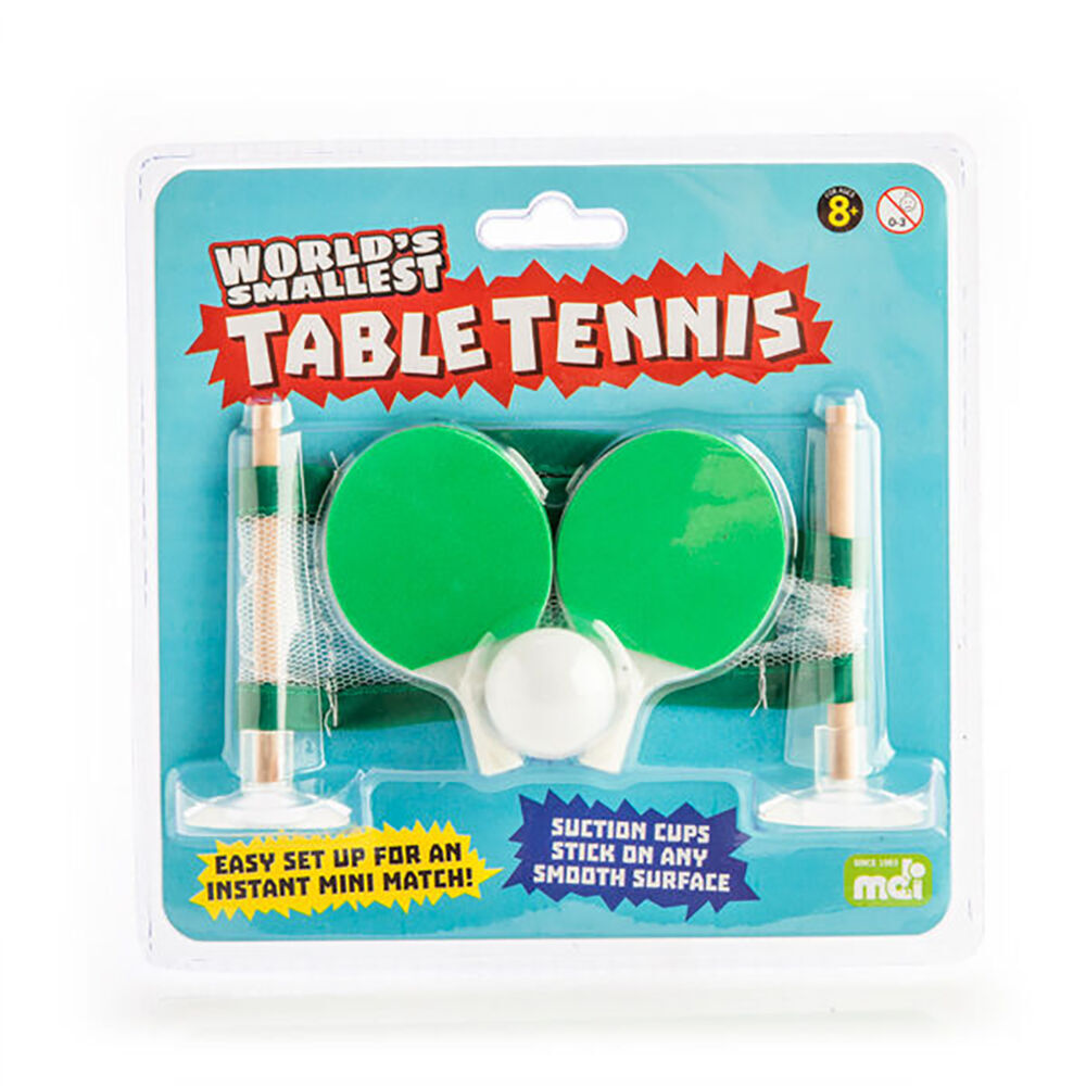 2PK Worlds Smallest Table Tennis Board Game Miniature Toy Set Kids 8y+