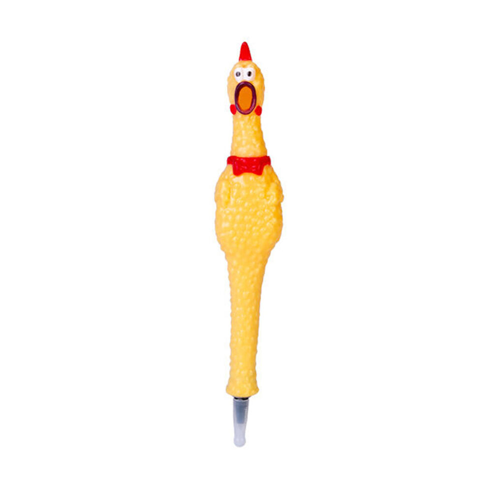 6PK MDI Furever Pets Screaming Chicken Kids Ballpoint Writing Pen 3x3.5x19cm