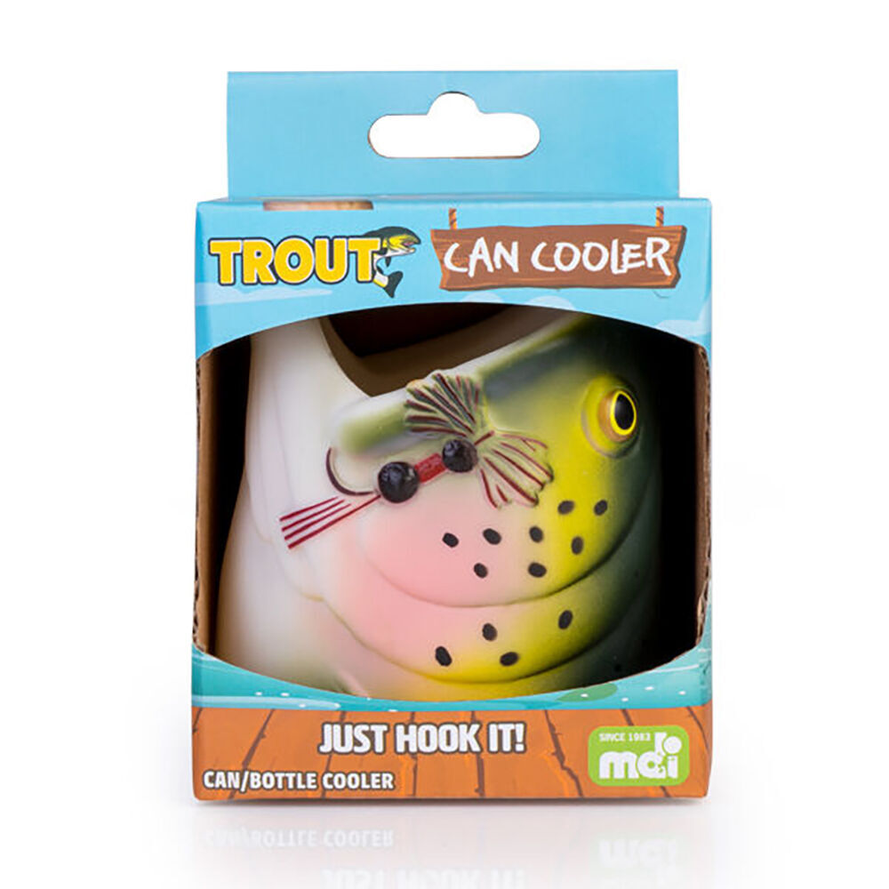 4PK MDI Bottle/Can Cooler Stubby Holder Barware Accessory - Trout