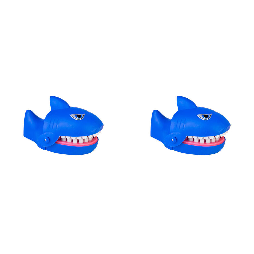 2PK MDI Snappy Jaws Shark Attack Risk/Luck Kids Game Toy 16.5x10.3x9cm Blue