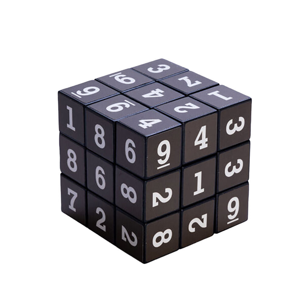 4PK MDI Sudoku Cube Number Puzzle Game Educational Toy 5.5x5.5cm Black