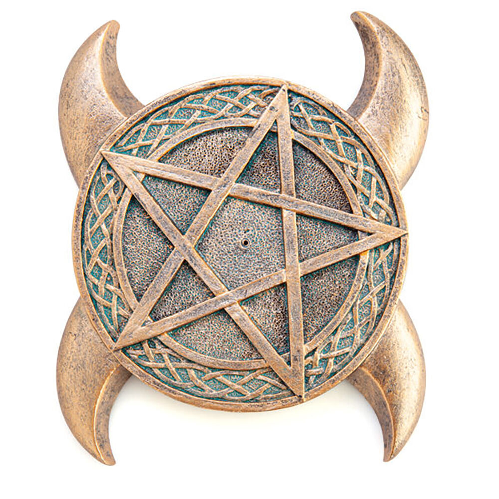 6PK MDI Stick Incense Burner Pentacle Stand/Holder Copper Home Fragrance Decor